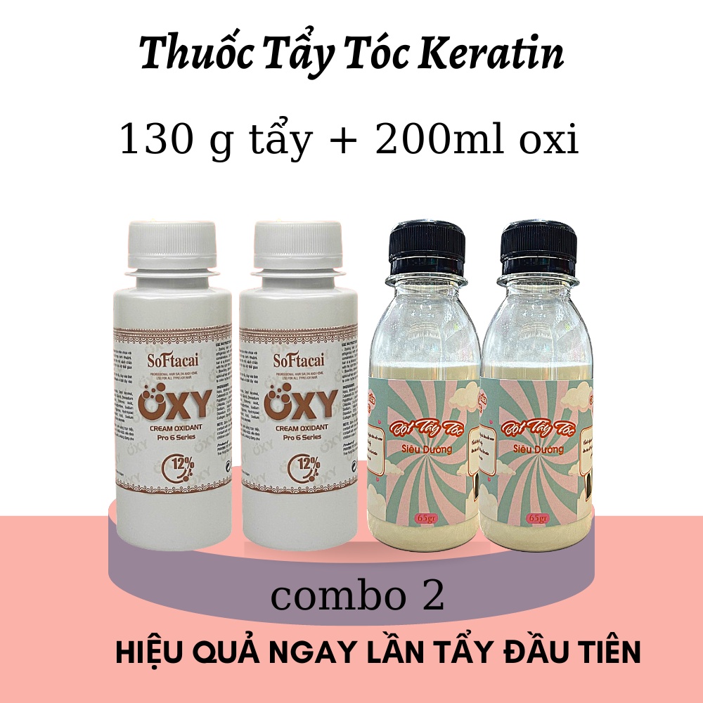 Thuốc tẩy tóc bột tẩy tóc an toàn không độc hại tặng oxi găng tay mũ trùm tẩy cực êm lên cực chuẩn Kenzii