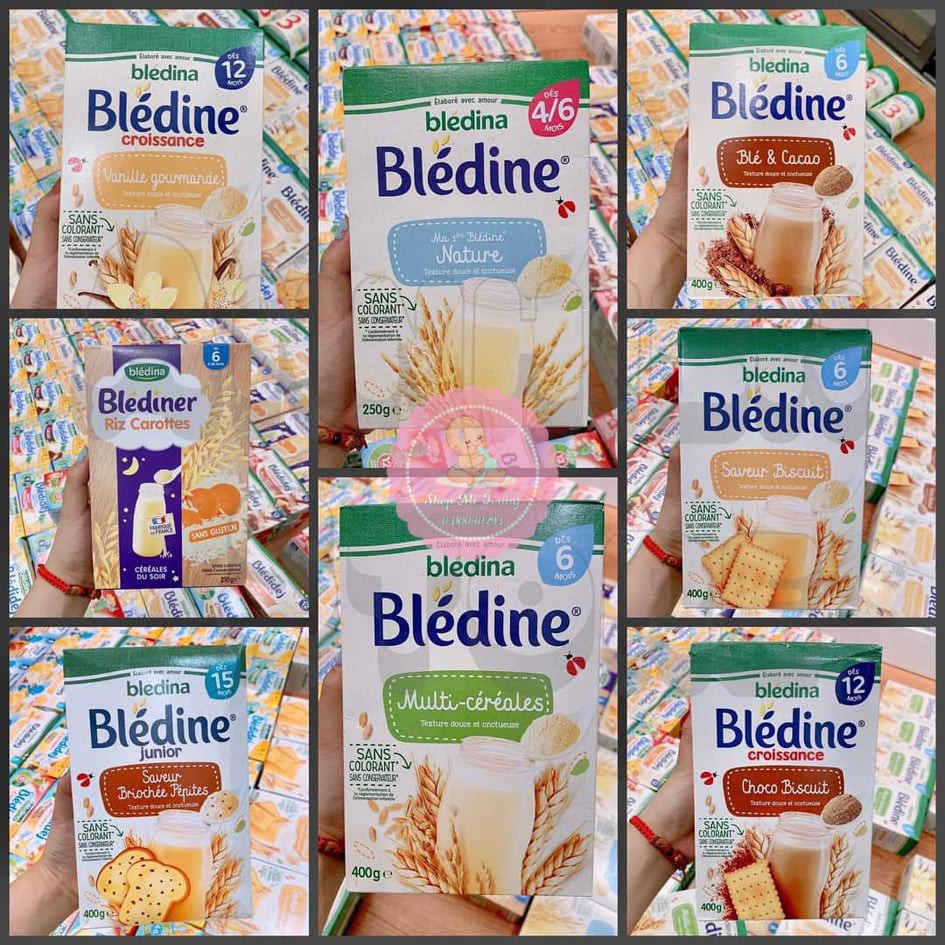 Bột lắc sữa Bledina mẫu mới nhất cho bé từ 4 tháng tuổi, nhiều vị