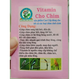 Combo 2 gói Bột vitamin cho chim