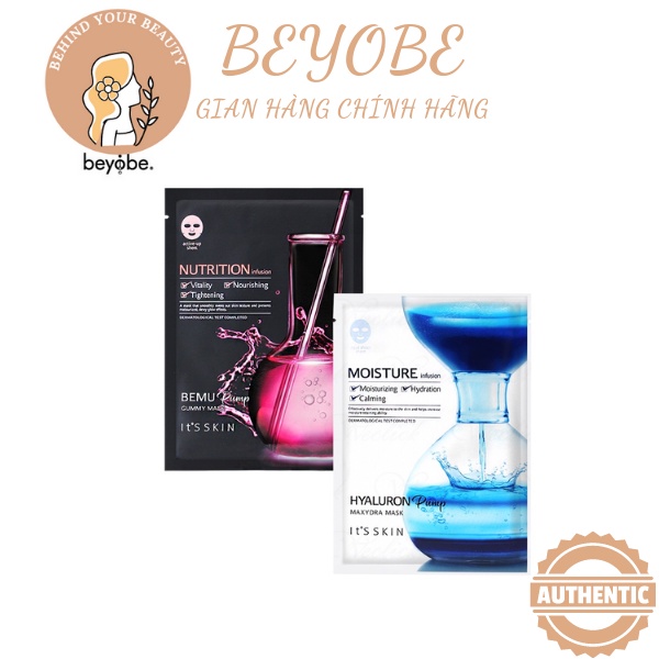 [Săn sale-Giá set 10 miếng no box]  MẶT NẠ IT’S SKIN DƯỠNG TRẮNG DƯỠNG ẨM NUTRITION PREMIUM IT’S SKIN