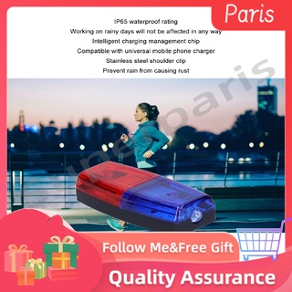 Đèn đeo vai cảnh sát Superparis Phụ kiện ngoài trời màu xanh đỏ đa chức năng để chạy ban đêm