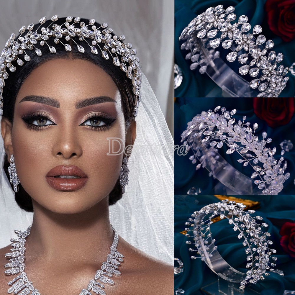 Cài Tóc Hình Giọt Nước Đính Đá Thời Trang Cho Cô Dâu