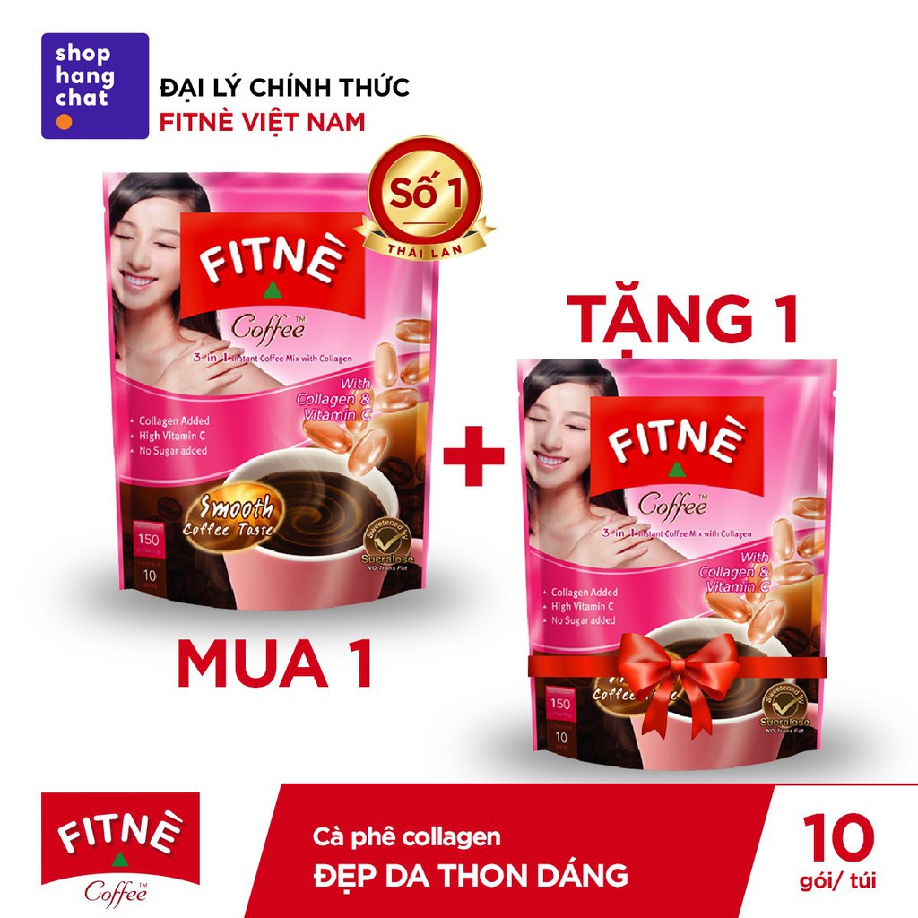 [MUA 1 TẶNG 1] Cà phê FITNE với Collagen 150g | BigBuy360 - bigbuy360.vn
