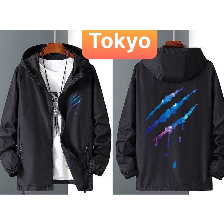 ÁO KHOÁC DÙ NHẸ BOMBER NAM NỮ ĐEN BÓNG CHÀY ĐA NĂNG 2 LỚP CHỐNG NẮNG 2 TÚI CÓ DÂY KÉO HOT TREND 2022 - TOKYO FASHION