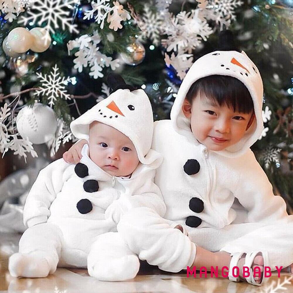 Bộ áo dài tay liền quần hóa trang người tuyết dễ thương dành cho nam nữ | BigBuy360 - bigbuy360.vn