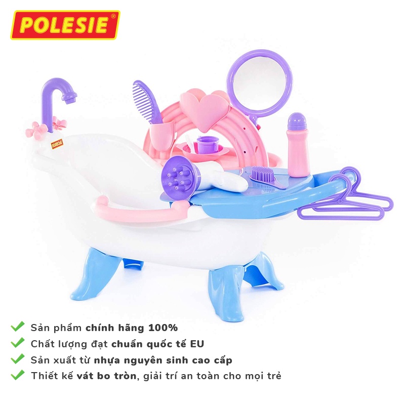 Đồ Chơi Bé Gái Nhà Tắm Cho Búp Bê Kèm Nhiều Dụng Cụ Nhập Khẩu Châu Âu CHÍNH HÃNG POLESIE 58607