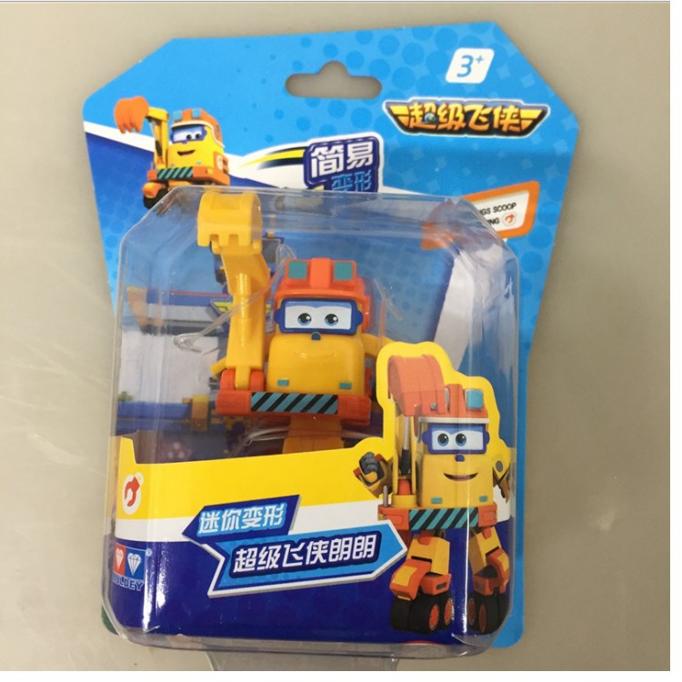 Super Wings Đội bay siêu đẳng mô hình máy bay mini biến hình thành Robot - nhân vật Scoop