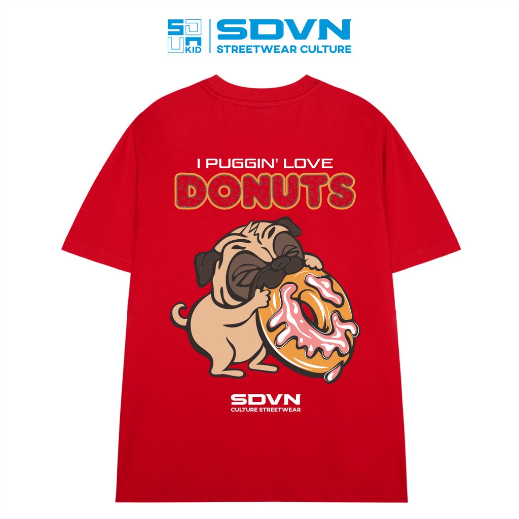 Áo Thun Trẻ Em - Cotton 100% Unisex form rộng Local Brand SDVN PUG