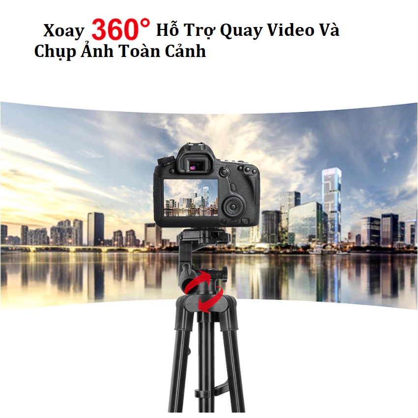 Chân Máy Ảnh Điện Thoại - Tripod 3301 - Giá Đỡ Điện Thoại Chụp Ảnh - Quay Video - Tiktok - Có Remote Điều Khiển Từ Xa