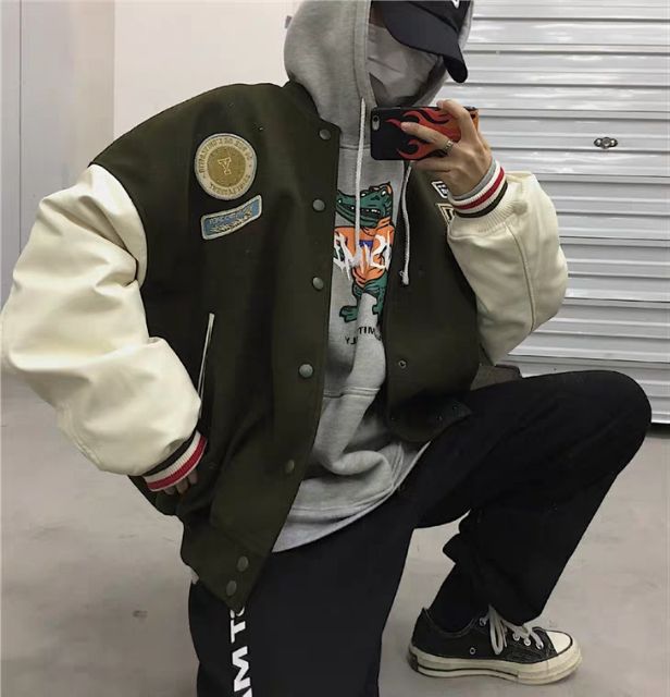 (SẴN + VIDeo) Áo khoác bomber ulzzang hot trend cá tính Hàn Quốc 2020 KÈM 3 ẢNH THẬT CUỐI | BigBuy360 - bigbuy360.vn