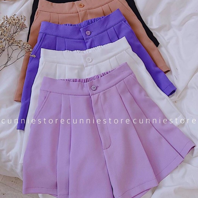 Quần giả váy xếp 2 ly siêu hot  Quần đùi short nữ ống rộng xòecạp cao  nữ dày dặn, mềm mịn mát tôn dáng, | BigBuy360 - bigbuy360.vn