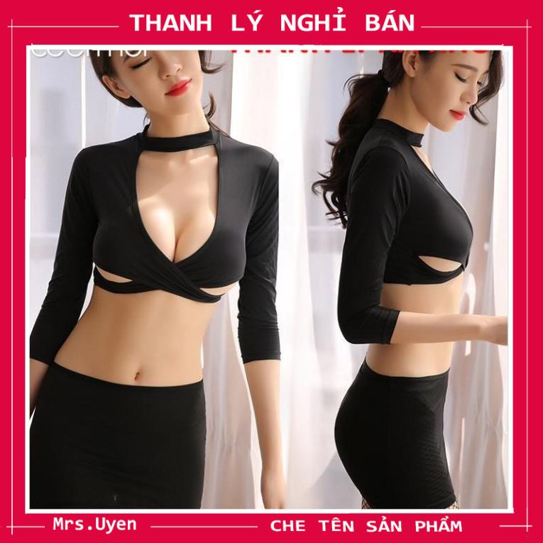 Bộ đồ ngủ cosplay nữ thư kí, tiếp viên, Po-lice gợi cảm, sexy nóng bỏng xuyên thấu- tk001, TK002