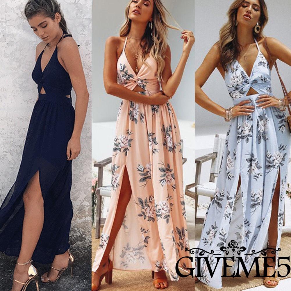 Đầm maxi dài in hoa phong cách Boho | BigBuy360 - bigbuy360.vn