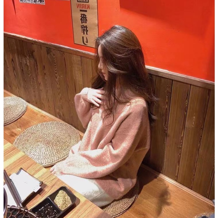 Áo Sweater Dáng Rộng Cổ Chữ V Tay Phồng Kiểu Hàn Quốc Hợp Thời Trang Dành Cho Nữ 2021 | BigBuy360 - bigbuy360.vn