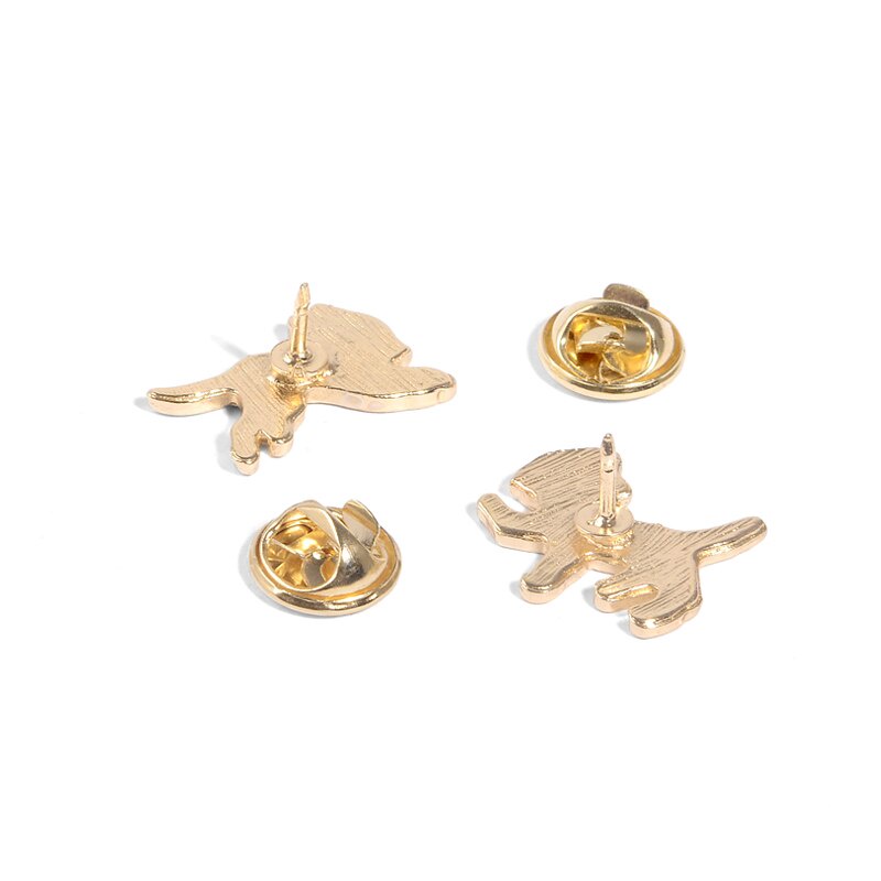 Ghim Cài Áo Tráng Men Hình Mèo Đen Trắng Hoạt Hình Dễ Thương Phù Hợp Làm Quà Cho Nam Và Nữ