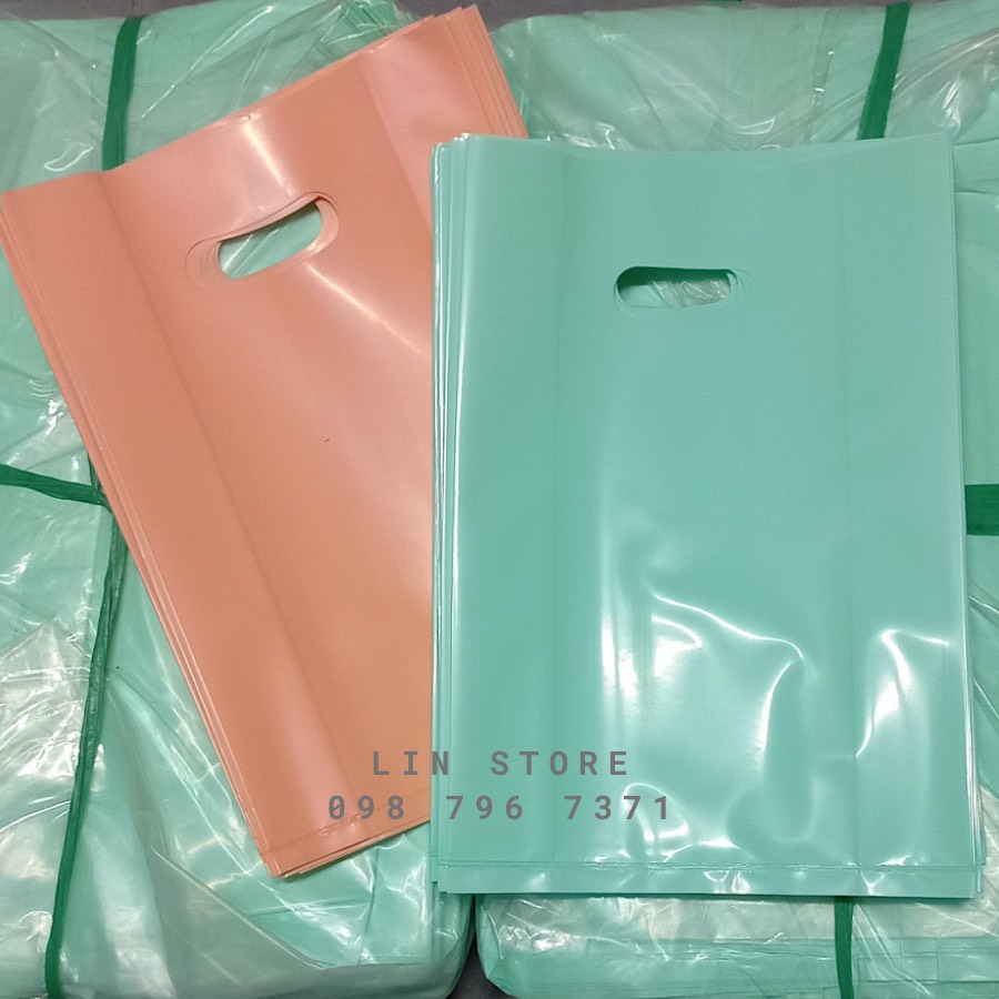 FULL SIZE - 1KG Túi Nilong Hột Xoài Màu Xanh Mint - Túi Hột Xoài PE Trơn Bóng Dai Dẻo