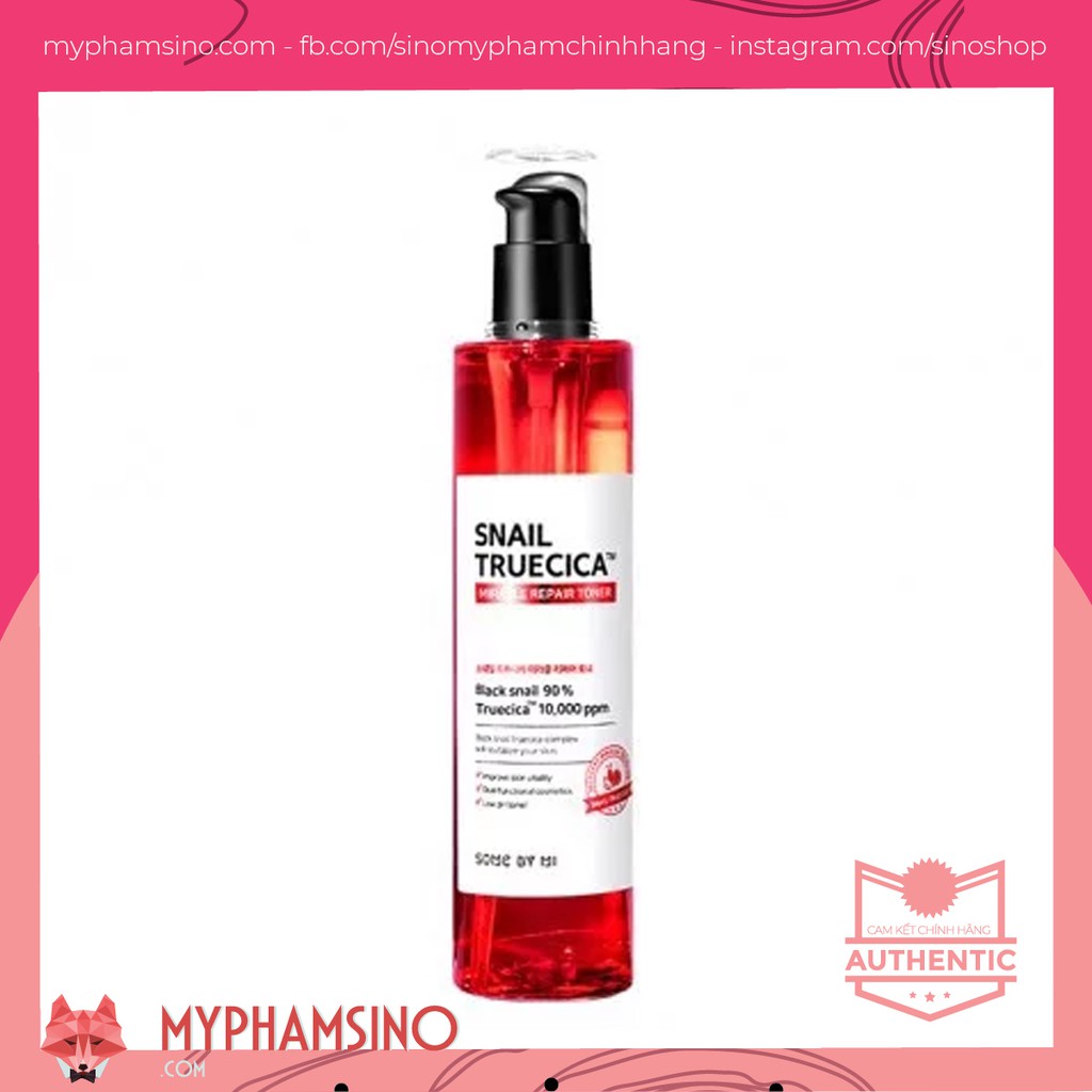 [CHÍNH HÃNG] Nước hoa hồng Some By Mi Snail Truecica 135ml