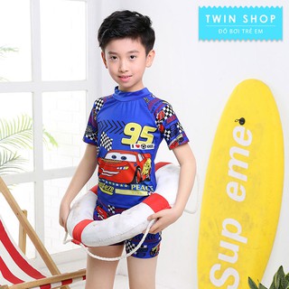 Đồ Bơi Bé Trai, Áo Bơi Bé Trai Twin Hình McQueen 2019 Phong Cách Hàn Quốc Mẫu Mới 2019 - TWBB001