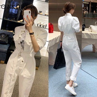 Áo liền quần denim tay lửng thời trang mùa hè hàn quốc 2022 cho nữ