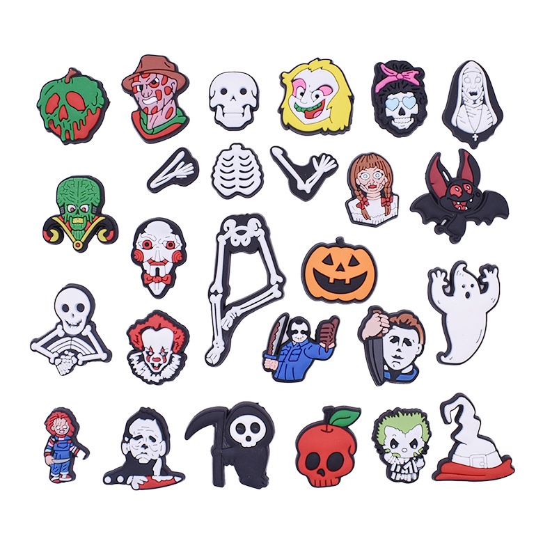 Crocs Ghim Cài Giày diy Nhiều Màu Sắc Đáng Sợ Dùng Để Hóa Trang Dịp halloween