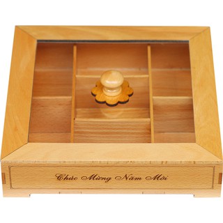 Hhộp đựng mứt tết bằng gỗ cao cấp Nhatvywood NV2575