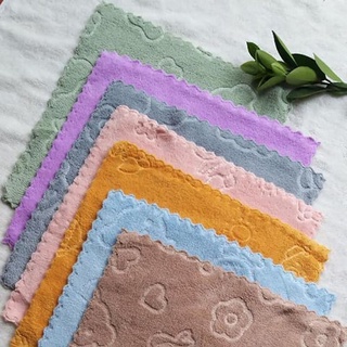 Set 10  Khăn Lau Đa Năng Mềm Mại 30x30 (Khăn A3- Răng Cưa In Hình Gấu )
