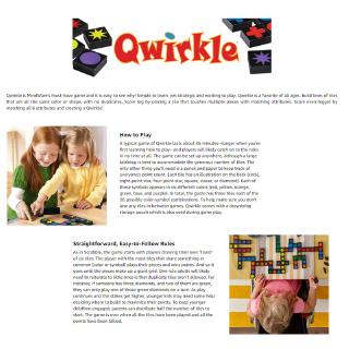 Bộ trò chơi board game qwirkle độc đáo