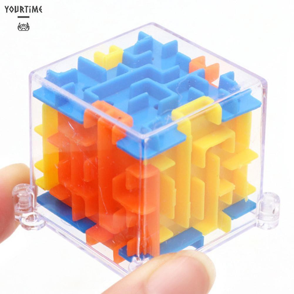 Đồ chơi 3D Maze Magic Cube Toy Labyrinth Rolling Puzzle Game Kid Educational Toys