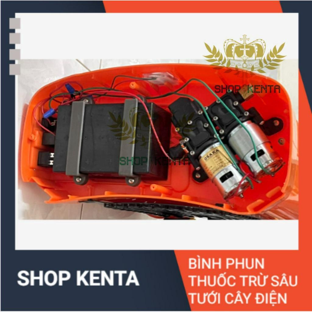 Bình xịt thuốc chạy điện 12V 20L  2 bơm OSAKA , Phun thuốc trừ sâu lúa, phun thuốc hoa màu, phun khử trùng