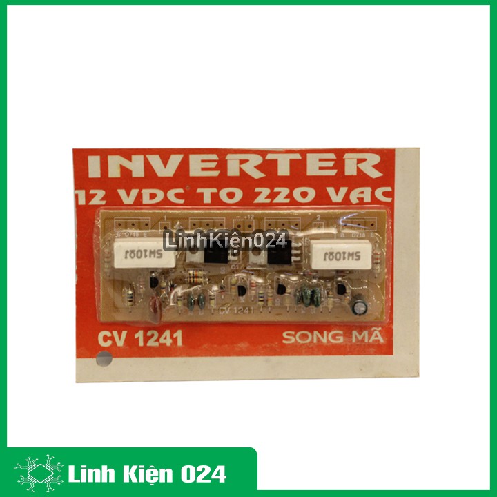 Mạch Tăng Áp Inverter 12VDC TO 220VAC CV1241 (Đỏ)