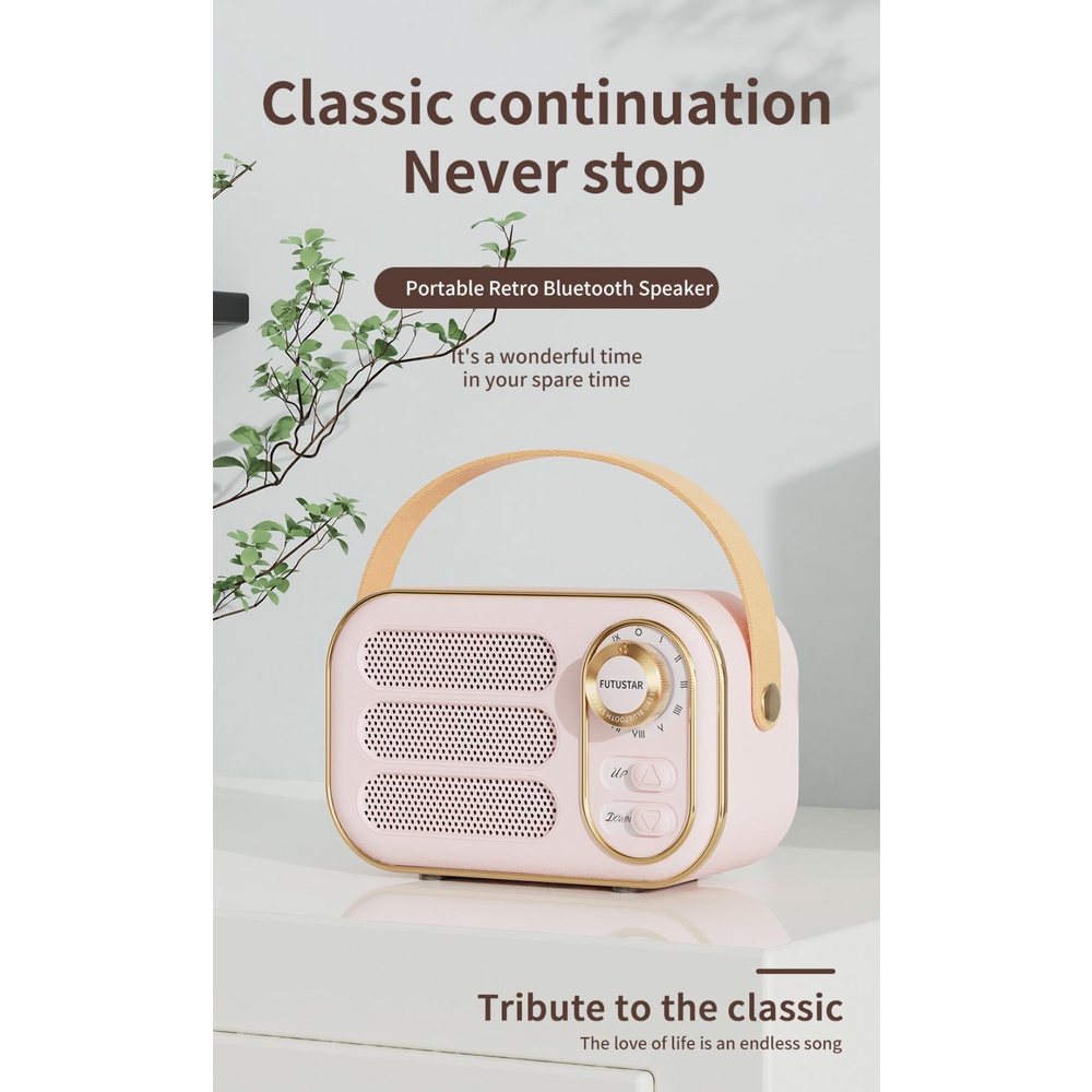 Loa bluetooth 5.0 DW13 siêu cute, hỗ trợ thẻ nhớ, aux 3.5mm