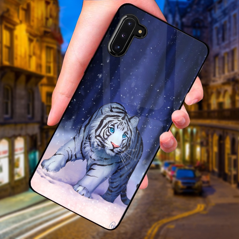 Ốp Lưng Samsung Note 10, Note 10 Plus, Note 10 Lite, Note 8, Note 9 BẰNG KÍNH HOẠ TIẾT MUÔNG THÚ