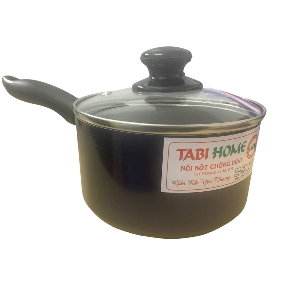 Nồi Quấy Bột 1 Đáy Tabihome, Nồi chống dính size 14cm