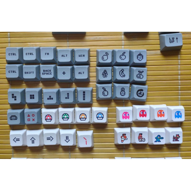 Bộ keycap game 4 nút Mario PBT dye sub profile XDA