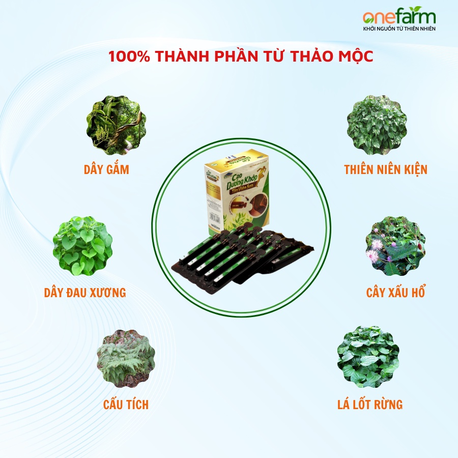 Cao dưỡng khớp Tản Viên Sơn - bổ sung dưỡng chất cho khớp, hỗ trợ giảm viêm khớp, thoái hoá khớp