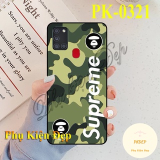 Ốp lưng SamSung A21s - Ốp dẻo đen hình Supreme