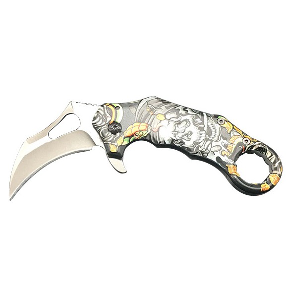 Dao Phượt Gấp Karambit X73 Siêu Gọn Tỉa Gọt Hoa Quả, Dùng Làm Móc Khóa EDC Mini