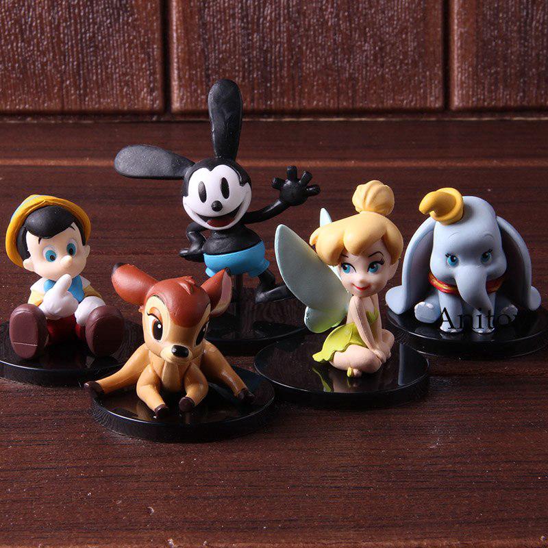 Set 5 mô hình đồ chơi các nhân vật hoạt hình pinocchio dễ thương