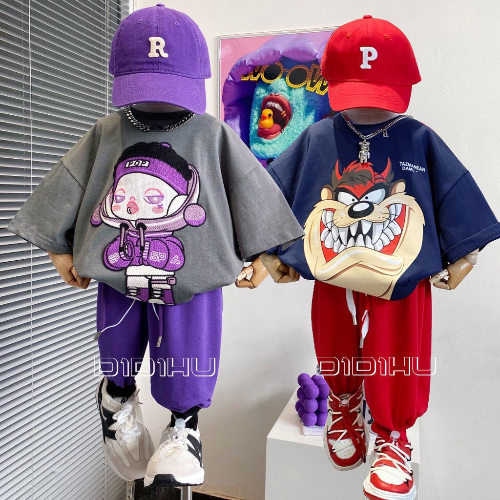 Áo Thun Cotton Tay Ngắn In Hình Super Mario Dễ Phối Đồ Thời Trang Cho Bé