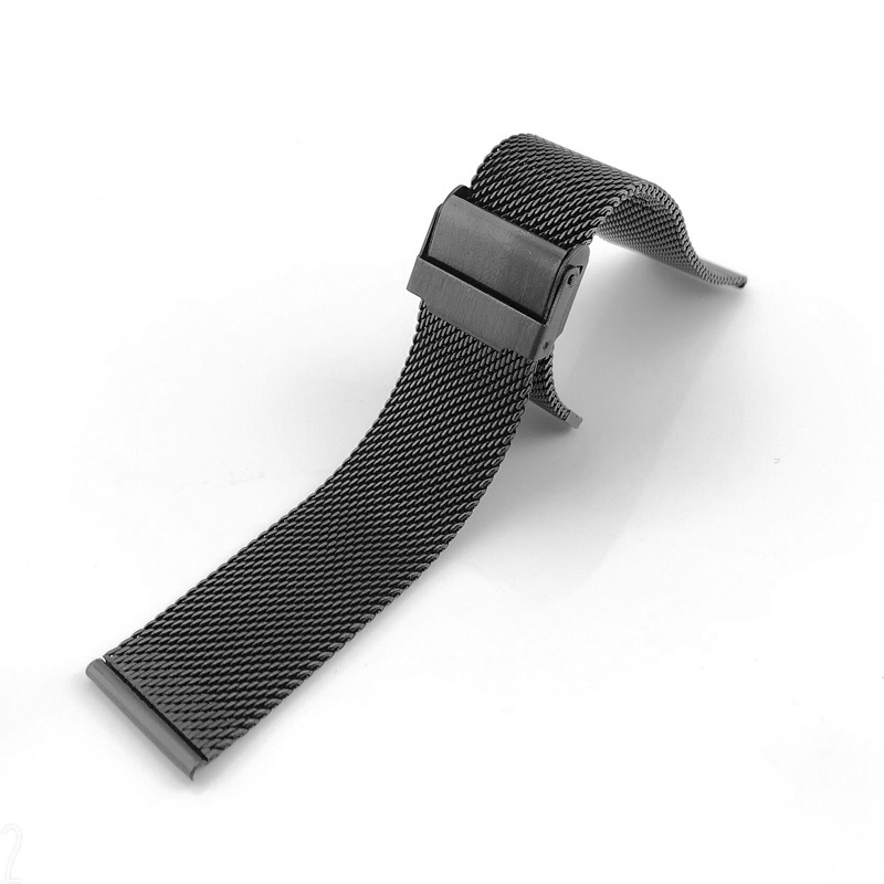 Dây đeo đồng hồ Milanese bằng thép không gỉ đa năng 12mm 14mm 16mm 18mm 20mm Phụ kiện đồng hồ Dây đeo đồng hồ Vòng đeo tay màu trơn