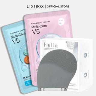 Combo Máy Rửa Mặt Halio Original và 2 Mặt nạ dưỡng da ngẫu nhiên