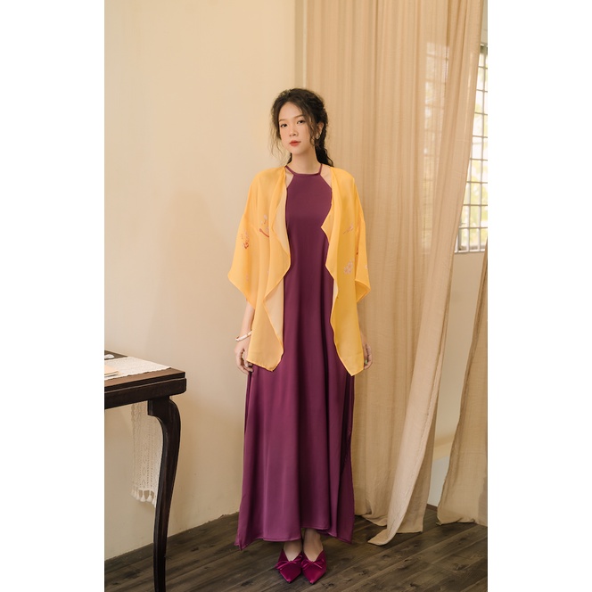 Sumire Store Áo khoác Hoa Thanh - Vàng