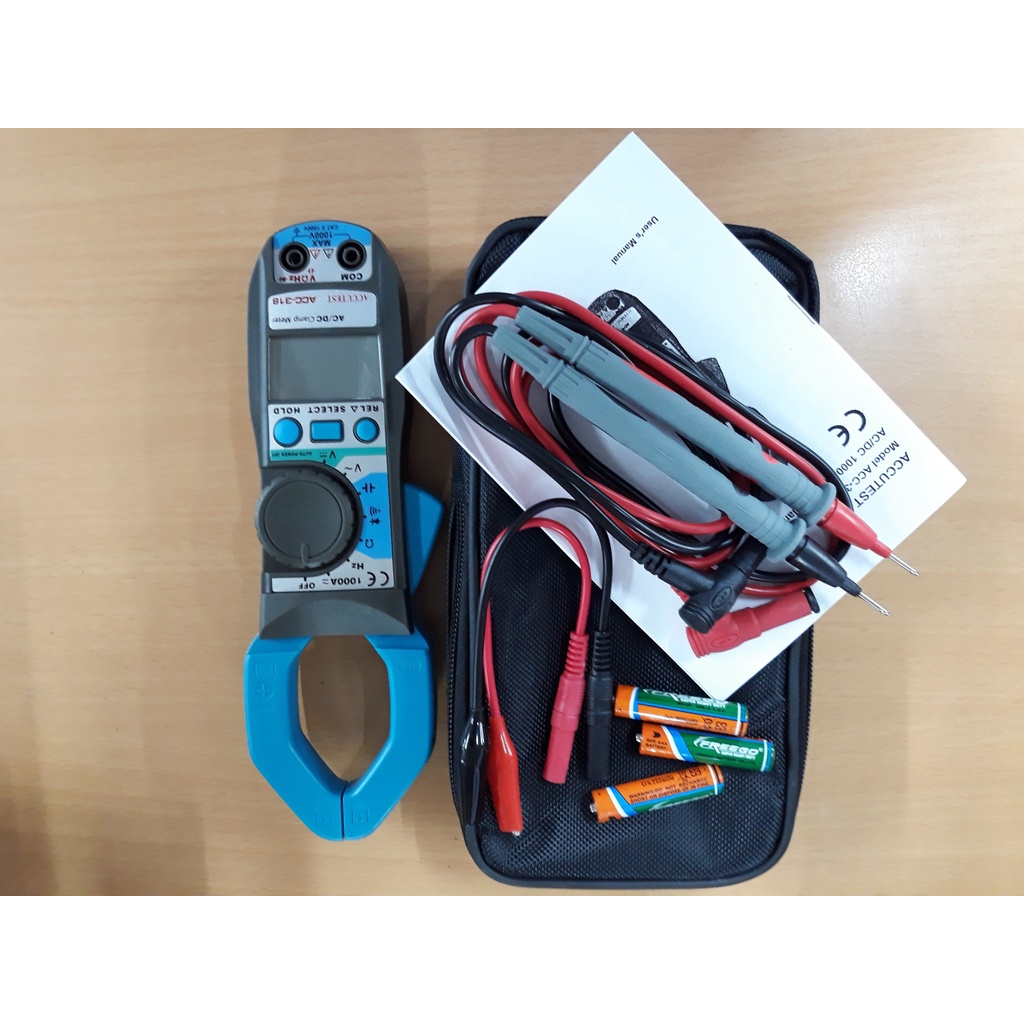 Accutest ACC-318 ampe kìm đo dòng acdc Accutest ACC 318  ACC - 318 Ampe Kìm Đo Điện Đo Dòng Điện AC/DC 1000A
