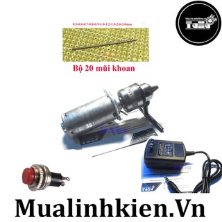 Bộ máy khoan mạch 12v