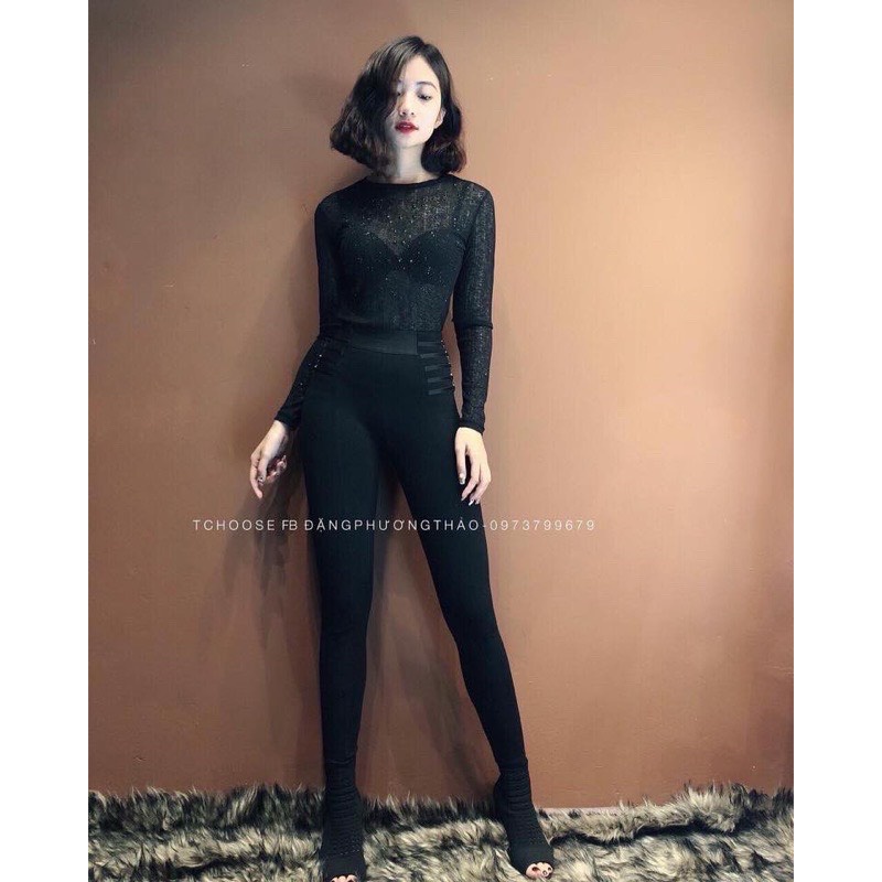 Quần legging cạp cao dáng trẻ trung chất đẹp | BigBuy360 - bigbuy360.vn