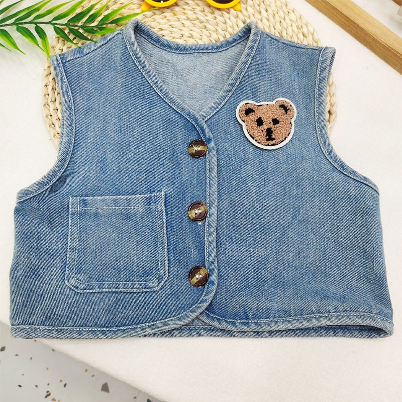 Áo Khoác Denim Sát Nách Phong Cách Nhật Hàn Thời Trang Xuân Thu Mới 2022