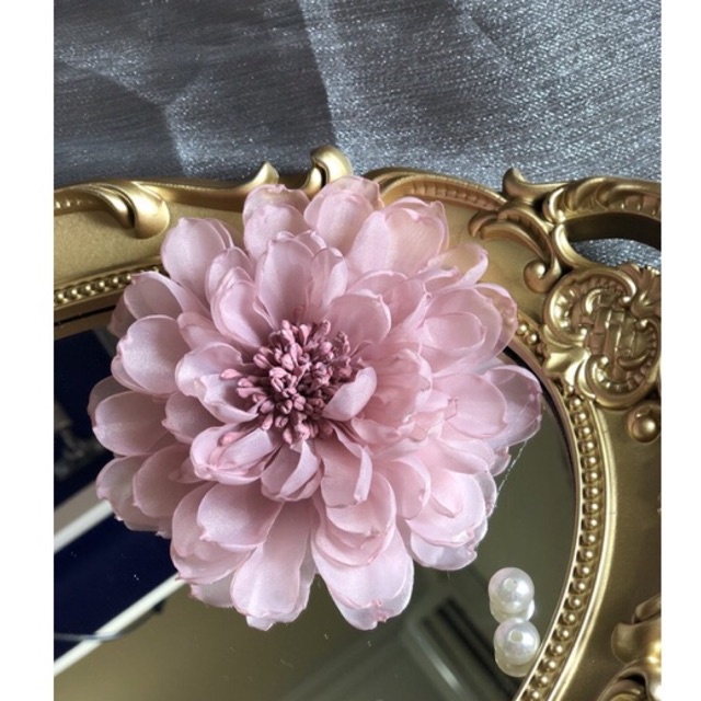 Hoa cài áo handmade cao cấp- Hoa voan tơ 10cm- Nhiều màu