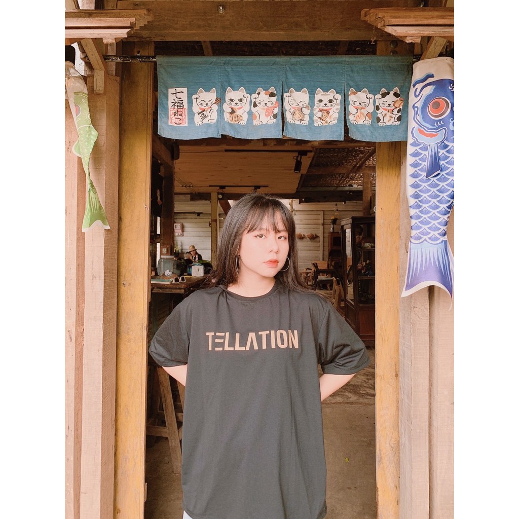 (HÌNH THẬT)ÁO THUN COTTON TAY LỠ IN HÌNH.