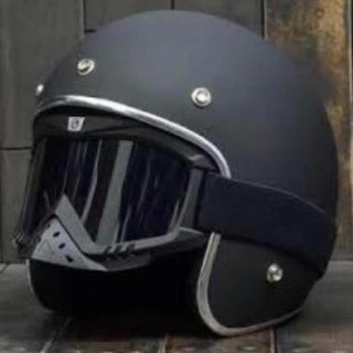 Nón Bảo Hiểm 3/4 Dammtrax Đen Trơn