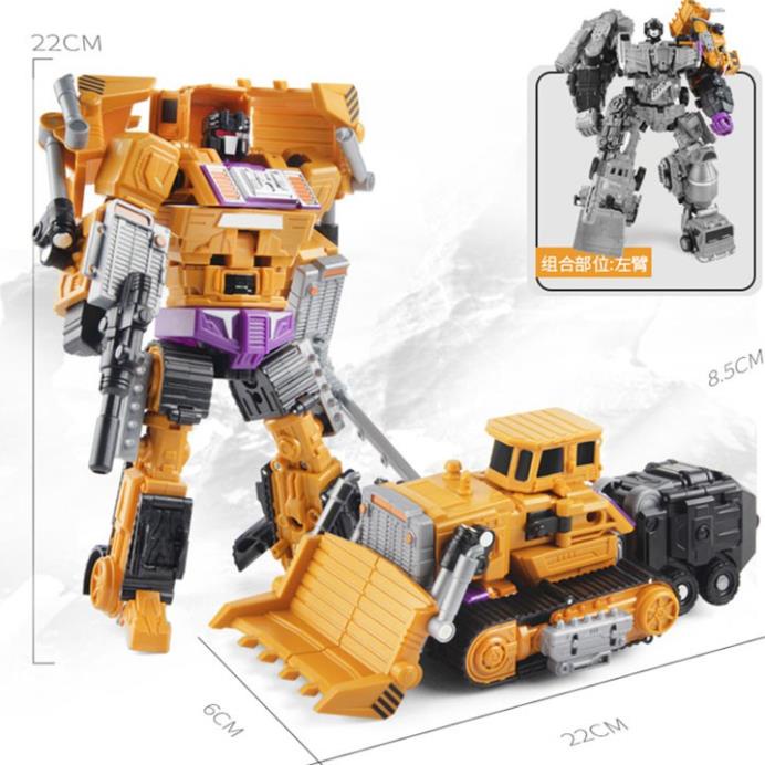 Xe cẩu móc, công trình biến hình Robot đồ chơi trẻ em cao cấp